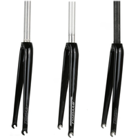 AliExpress NONE TSUNAMI SNM100 Seaboard CR01 Road Bicycle Front Fork All Aluminum Alloy Semi Carbon Fiber Front Fork 700C Rim Brake Hard Fork