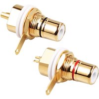 AliExpress NONE 4/8/16PCS RCA Connector Audio Jack Female Socket AV Speaker Terminal Chassis Panel Mount CMC Connectors Cycle Nut