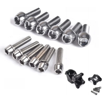 AliExpress NONE Stainless Steel M5/M6 MTB Bike Handlebar Stem Screws Hexagon Bolt Screws for Bicycle Handlebar Enhancement Bicycle Accessories