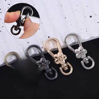 5pcs Handbags Clasps Handle Flower Lobster Metal Clasps Swivel Trigger Clips Snap Hooks Bag Key Rings Keychains Bag Accessories