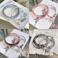 Chinese Style Tassel Beaded Bracelet for Women Retro Butterfly Pendant Charm Bracelets Temperament Bangles Fashion Jewelry Gifts