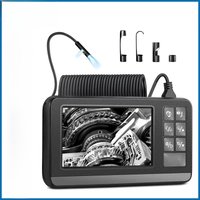 KERUI Dual Lens Industrial Endoscope Inspection Camera 4.3" LCD With Light HD 1080P IP67 Waterproof Borescope LED Sewer Car