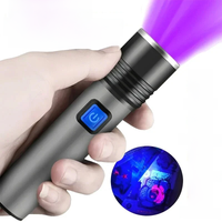 AliExpress cycle zone 395nm UV Flashlight Zoomable Blacklight USB Rechargeable UV Light Ultraviolet Flashlight for Pet Urine Detection Curing Lighting