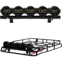 MN D90 MN98 MN99S Camel Cup Luggage Carrier Roof Rack with LED Light 1/12 RC Car Upgrade Parts Accessories