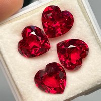 Beautiful Ruby Heart Cut 15x15mm Loose Gem For Jewelry Making/Collection/Setting Ring Pendant Mohs Hardness Precious Stone