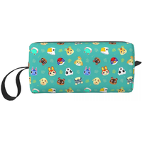 Animal Crossing Game Makeup Bag Pouch Zipper Anime Cartoon Cosmetic Bag Travel Toiletry Bag Organizer Storage Bag for Women