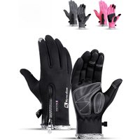 AliExpress Fezrgea Touch Screen Cycling Gloves Winter Autumn Men High Quality Male Thicken Warm Men Cashmere Solid Gloves Mitten Business Gloves