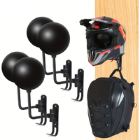 AliExpress SOYAVISION Motorcycle Car Parts Tool Clothes Bag Coats Caps Rugby Helmet Rack 180° Rotating Wall Mounted Bicycle Helmet Rack Display Rack