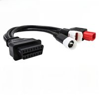 Newest 3 IN 1 for Yamaha 3pin 4pin and Honda 6pin OBD2 Motorcycle Diagnostic Connector Cable Adapter OBD 2 Motor Extension cable