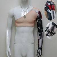 Johnny Silverhand Cosplay Costume 2077 Top Elastic Sleeve Halloween Carnival Party Clothing