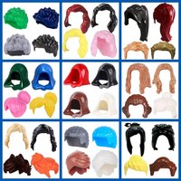 MOC Building Blocks Compatible Solider City Figures Body Parts Figures Accessories Boys Girls Hairs Gifts Helmets Hairstyles