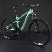 AliExpress 27.5 inch Soft Tail Mountain Bike Double Damping Cross Country Bikes 30/33 Speed Downhill DH Bicycle Hydraulic Disc Brake MTB