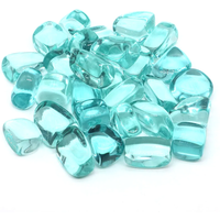 AliExpress NONE Ocean Blue Obsidian Tumbled Stones Healing Crystals Bulk Ore Gravel Quartz Specimen Mineral Gems Tank Aquarium Garden Home Decor