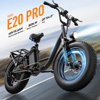 Urlife EBike 20x4" Inch Off-Road Fat Tire Speed 25KMH All-Terrain Monster 48V 15.6Ah Removable Battery Front Rear LED Safety Lights Commuter Electric Bicycle image 4