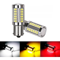2X strobe led 1156 BA15S P21W 1157 P21/5W BAY15D BAU15S PY21W 7443 7440 LED Car Tail Bulb Brake Reverse DRL Signal Light 12V