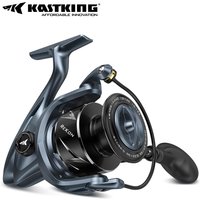 KastKing ReKon Saltwater Spinning Reel Up to 24KG Max Drag Big Game Fishing Reel Water Resistant MaxiDur 5+1+1Bearing System