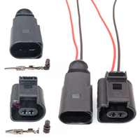 1 Set 2P Auto Wire Harness Socket For VW 1J0973802 1J0973702 AC Assembly Automobile Water Temperature Sensor Connector