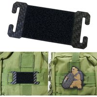 Carbon Fiber Hook and Loop Tacticals Patches Board MOLLE Patches Panel Display Holder for Backpack Mini Patches Board