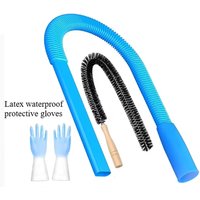 3 Pieces Dryer Vent Cleaner Kit: Vacuum Hose With Brush & Gloves Fits for Vacuums Cleaner, Refrigerator Condenser Coils, and Ti