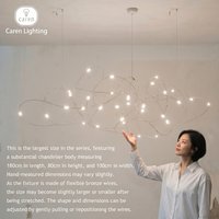 Caren Lighting Firefly Unique LED Chandeliers Modern chandeliers Stylish chandeliers Elegant chandeliers sparkle and shine
