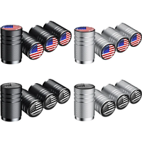AliExpress NONE American Flag Tire Valve Caps, Aluminum Car Dustproof Caps Tire Wheel Stem Air Valve Caps for Car Truck Motorcycle Bike Bicycle