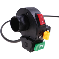 AliExpress 3 in1 Motorcycle Switch Electric Bike Scooter ATV Quad Light Turn Signal Horn ON/OFF Button for 22mm Dia Handlebars Motorbike