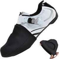 AliExpress QUESHARK Winter Thermal Semi Palm Cycling Shoes Cover MTB Bike Bicycle Racing Toe Cover Protector Unisex Waterproof SBR Black Overshoes
