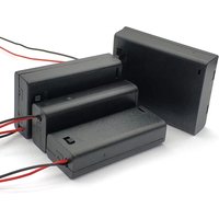 AAA Battery Holder Case Box with Leads ON/OFF Switch Cover 2 3 4 Slot Standard Battery Container 2X 3X 4X Power Bank