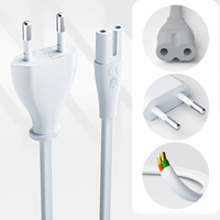 Premium Euro Power Cord TPE 2-Prong EU to Figure 8 IEC C7 Power Cable for XiaoMi PS5 PS4 Apple TV Xbox Mac mini power Kabel Cord