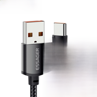 Essager 7A USB Type C Cable Display PD 100W Fast Charging USB C Data Cord For xiaomi poco Samsung Honor 70 Pro Oneplus Charger