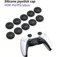 10Pcs Silicone thumb grip suitable for P5/P4, high-performance analog joystick suitable for P4 P5 Xbo x Galaxy joystick, mushroo