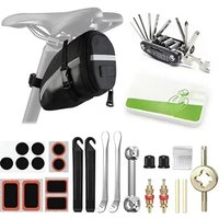 AliExpress Multifunction Bicycle Repair Tools Kits Saddle Bag Cycling Seat Pack MTB Bike Accessories Tool Inner Tire Patches Tire Lever Set