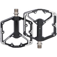 AliExpress MEROCA Ultralight Sealed Bearing Pedal Non-slip Al Alloy Multi Specification Plating/Black Use for MTB BMX Road Bike about 410g