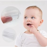Soft-Bristle Silicone Finger Toothbrush Gentle Oral Care for Infant Baby Thumb Sleeve Design Effective Tongue Moss Removal