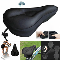 3D Soft Thickened Bicycle Seat Breathable Bicycle Saddle Seat Cover Comfortable Foam Seat Mountain Bike Cycling Pad Cushion Cove