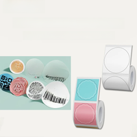 Niimbot Circular Round white/color/transparent Label Stickers Compatible With Jinechen B21/ B3S/ B1/ B203