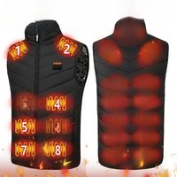 27 Zone Heating Vest Jacket Men's Winter USB Smart Electric Sleeveless Jacket Self-heating Clothes Women's Snow Warm Padded Coat