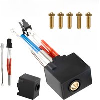 For Anycubic Kobra 2 Plus/Max/Neo/Pro 3D Printer Brass Hard Steel Volcano Nozzle 0.4 0.6 0.8 1.0mm For Kobra 2 hotend kit Parts