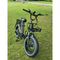 AliExpress KOOLUX X7 750W E-Bike 120KM Range 48V 25Ah Battery 25KM/H Hydraulic Brakes 20x4.0 Kenda Tires UK Stock Black Electric Bike