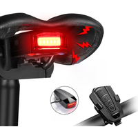 AliExpress NONE Waterproof Wireless Bike Alarm Bicycle Rear Light Anti-theft Alarm USB Charge Remote Control LED Taillight Bike Finder