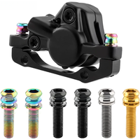 AliExpress MUQZI 2/4/6pcs Titanium Disc Brake Bolts MTB Bike Brake Caliper Screw With Washer M6x17 M6x19 Crank Arm Bolts