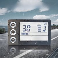 AliExpress Mcezdy UART2 24V 36V 48V S866 Electric Bike LCD Display Meter E Scooter LCD Panel With USB UART For Mountain Electric Bike Parts (5PIN)