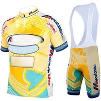 AliExpress NONE Mercatone Uno TEAM Retro Classic Cycling Jerseys Set Racing Bicycle Summer Short Sleeve Clothing Kit Maillot Ropa Ciclismo