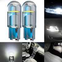 2x W5W 194 T10 Car Glass Housing Cob Led Bulb White Yellow Blue 12V Wedge License Plate Lamp Dome Light Diedo Lighting Modify