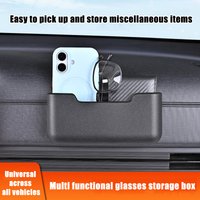 Car glasses storage box, multifunctional card, ticket, key, small item storage, storage and storage device