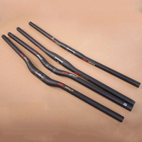 AliExpress EC90 Carbon Fiber Bicycle Handlebar Ultralight 25.4/31.8mm MTB Handlebar 660/680/700/720/740/760mm Flat/Riser Bar Bike Part
