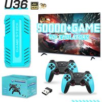 U36 128GB Wireless Gamepad S905 Retro Gaming Console Pre-loaded with 50,000+ Games X10 Supports 40+ Classic Emulators For PS1