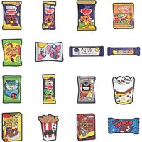 UK Fast Food Shoe Decoration Cartoon Snacks Shoe Charms Silicone Jelly Food Shoe Accessories For Clog Birthday Christmas Gifts