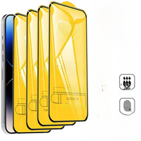 1-4PCS 9D Protective Glass For iPhone 16 15 11 12 13 14 Pro Max 15Plus Screen Protector For iPhone XR X XS MAX Tempered Glass