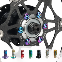 AliExpress NONE 12pcs Bicycle Disc Brake Rotor Torx Bolts T25 M5x9mm Stainless Steel Road Bike Fixing Screws Colorful Cycling Accessory MTB Part